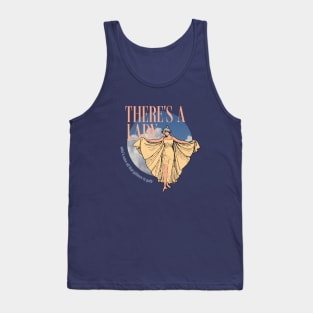 There's a lady who's sure all that glitters is gold - vintage design Tank Top